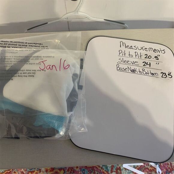 Izod Women's V-Neck Color Block cotton Blue Cardigan Sweater Size L Multicolor - Picture 7 of 7